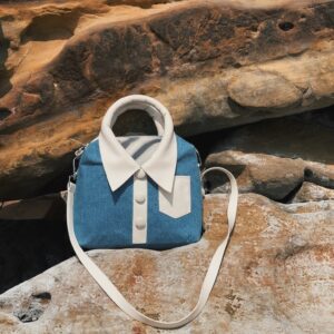 Buttoned Up Denim Bag