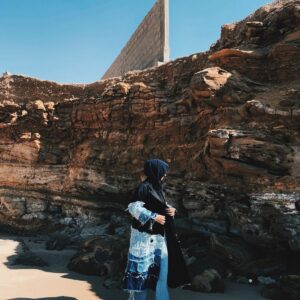 Denim Patchwork Trench